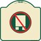 Signmission National Network Prohibited Heavy-Gauge Aluminum Architectural Sign, 18" x 18", TG-1818-23864 A-DES-TG-1818-23864 - alternate 1